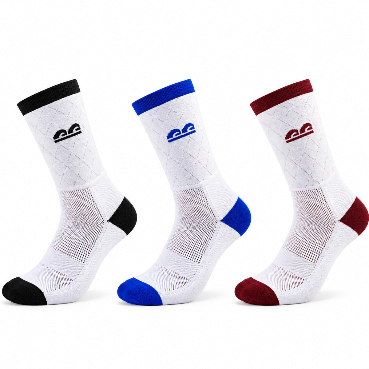 The Sock Street Street Grid Crew Sport Socks-Pack of 3