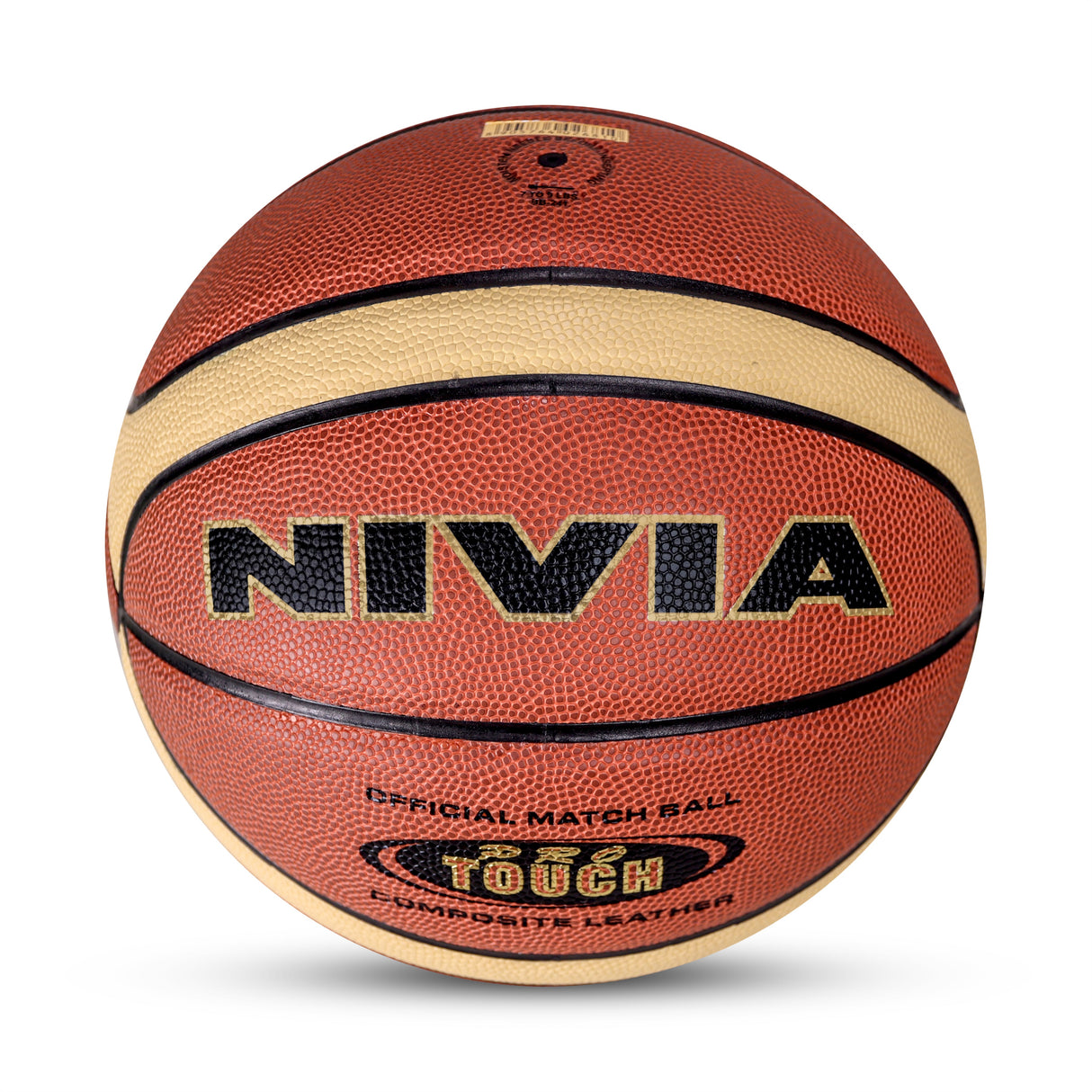 NIVIA PRO-TOUCH, Match Ball, 14 Panels, Super Soft-Touch PU Leather Cover Laminated with Pebbled Texture , Butyl Threadwounded Bladder, As Per FIBA Standard , Made for Pro-Leagues , to Play on Indoor Surfaces