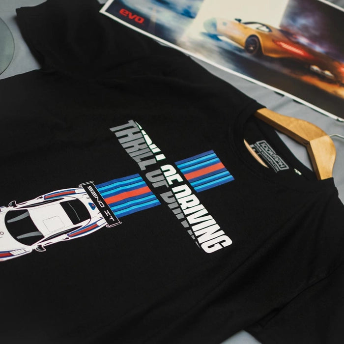 Thrill of Driving | T-Shirt | EVO India | Black