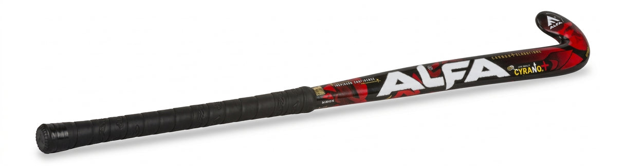 Alfa Cyrano Lefty (Paint Finish) Wooden Hockey Stick - angle