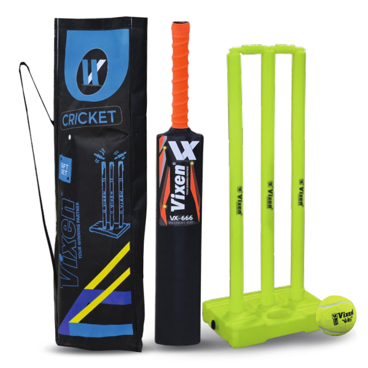 CRICKET PLASTIC GIFT SET VX-666 CRICKET PLASTIC BBAT GIST SET VX – 666
