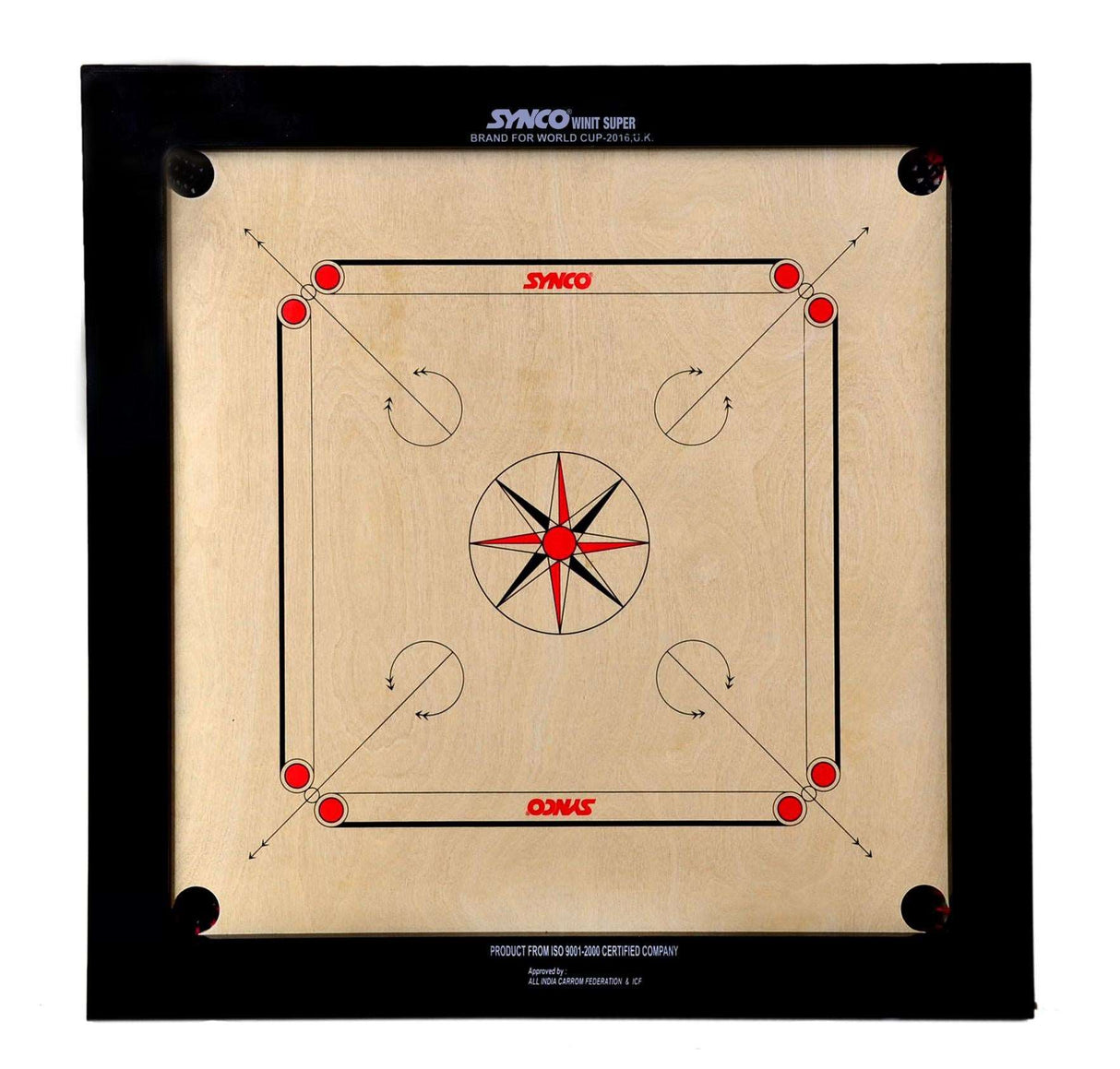 Synco Winit Super 8mm Full size carrom board