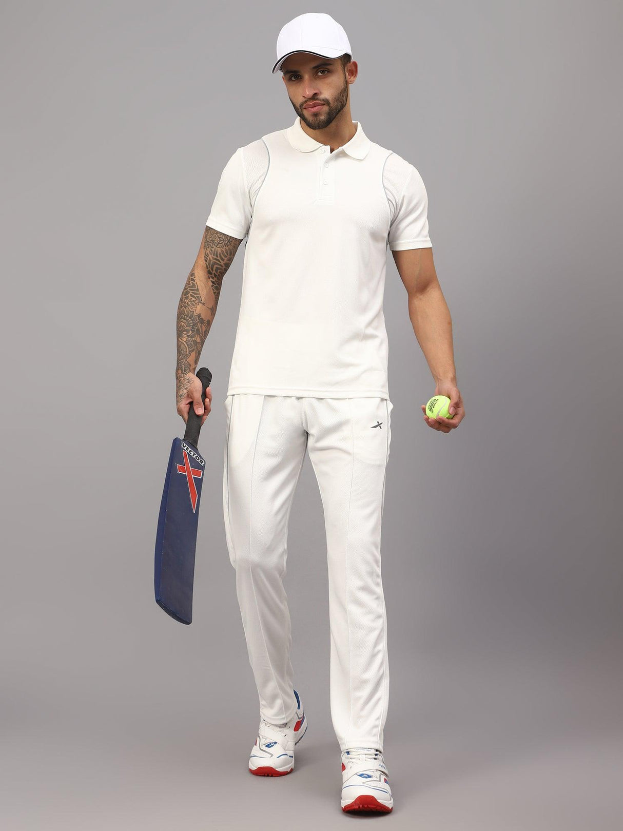 Vector X Striker Adults Half Sleeve Cricket Jersey T-Shirt (XXL) White