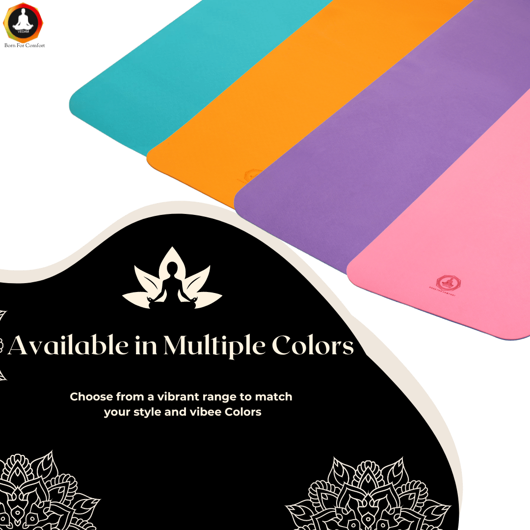 Vedam 6mm TPE Material Yoga and Exercise Mat (Purple)