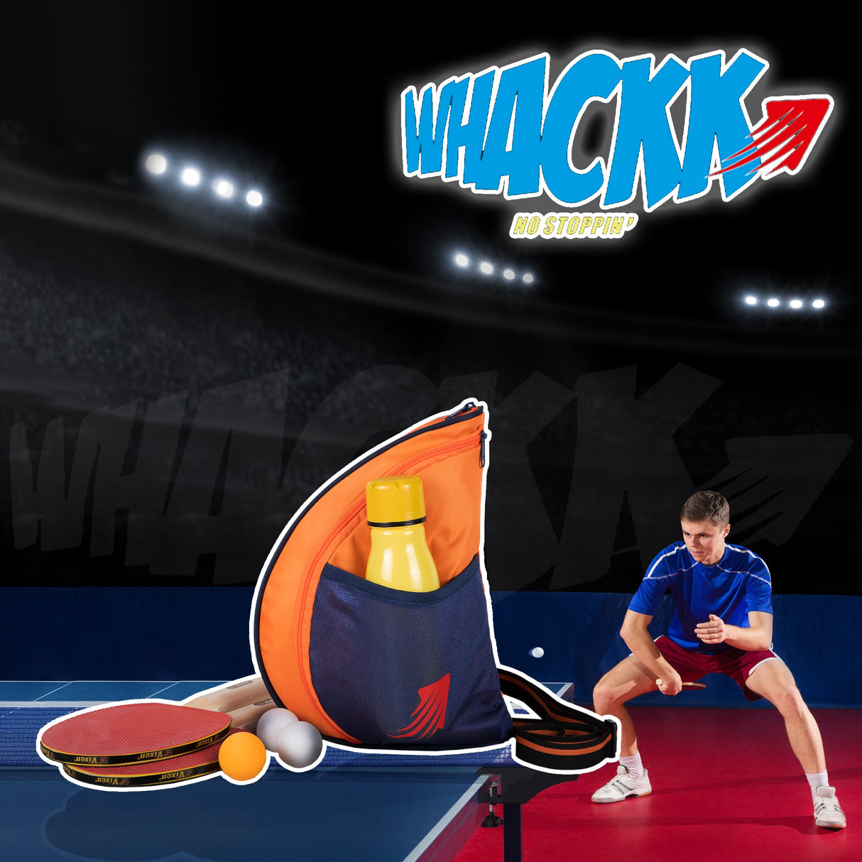 Twirl 5L Orange| Unisex Table Tennis Equipment Bag | Tennis Case | Racket Case | TT Bag Cover |Ping Pong Paddle Case|Case Bag Double-Sided |Professional |Bat Protector Pouch |Travel