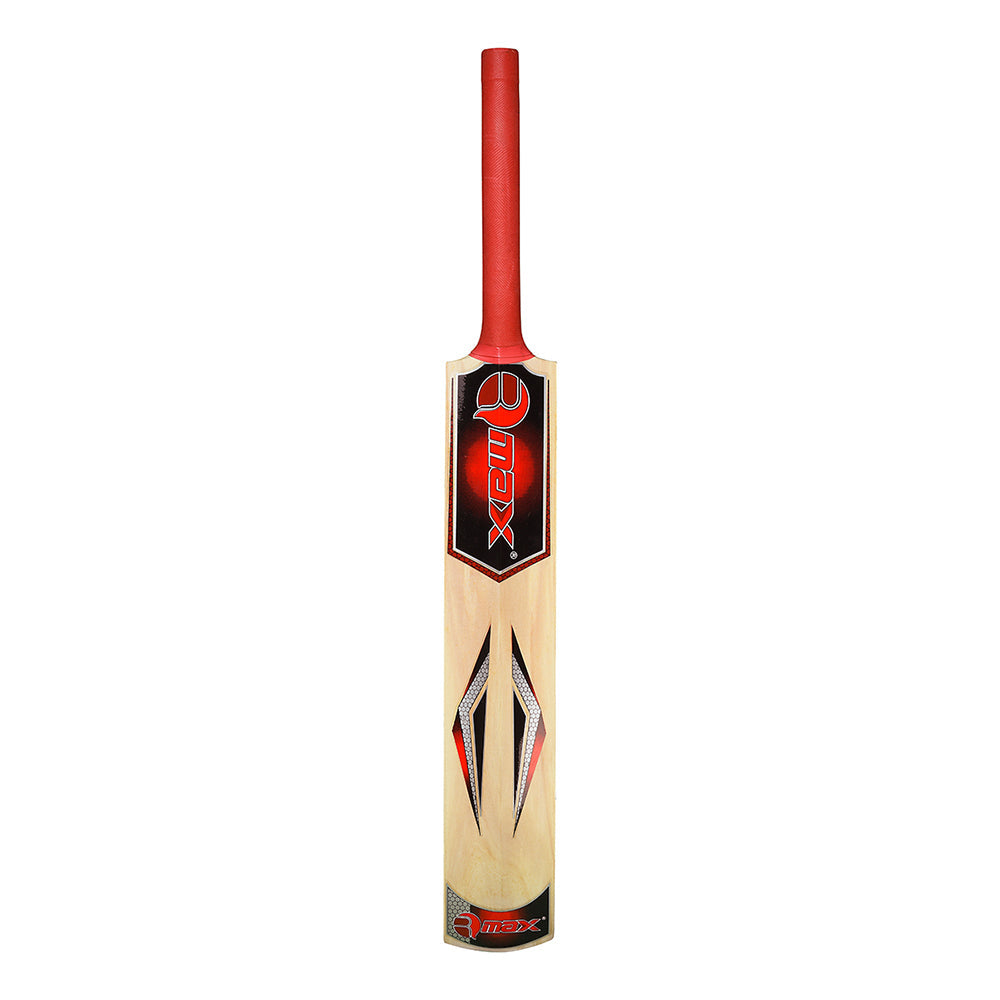 R-Max Kashmir Willow Tennis & Leather Ball Cricket Bat with Bat Cover | Kibi Sports R-Max