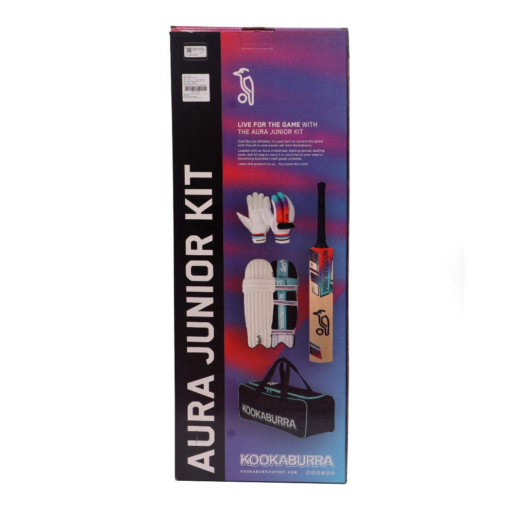 Cricket Kit- Aura Pro 9.0 Junior | Full Cricket Set with Kashmir Willow Bat | Without Helmet