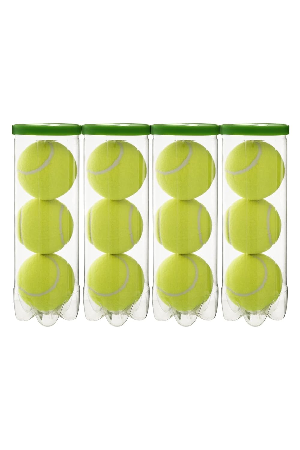 STAG GLOBAL Prince Play 1 ITF & USTA Approved Low Compression Tennis Ball - Pack of 12 (Yellow)