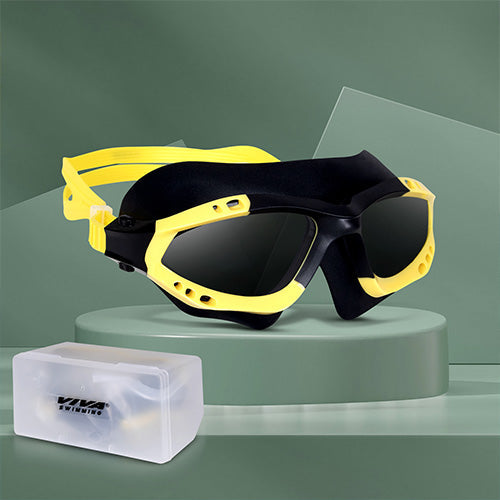 Viva Swimming Discovery Mask Goggle Comfortable Cushioned with Adjustable Head Strap Adult Swimming Goggles | Anti Fog, UV Protection, No Leakage, 180° Clear Wide Vision for Adults Men Women Teenagers