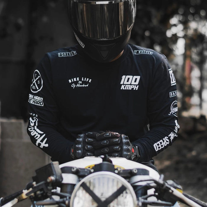 Patches Full Sleeve | T-Shirt | Black