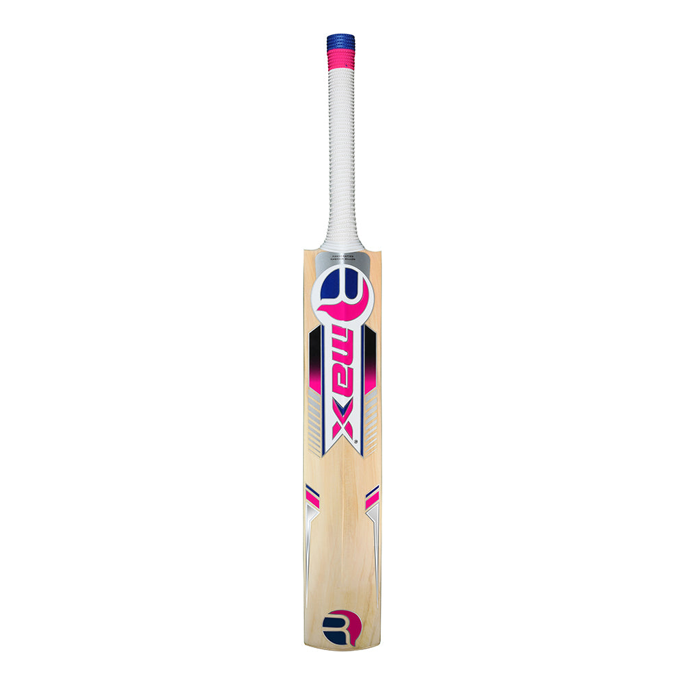 RMax Kashmir Willow Elite Leather & Tennis Ball Cricket Bat with Bat Cover | Kibi Sports R-Max