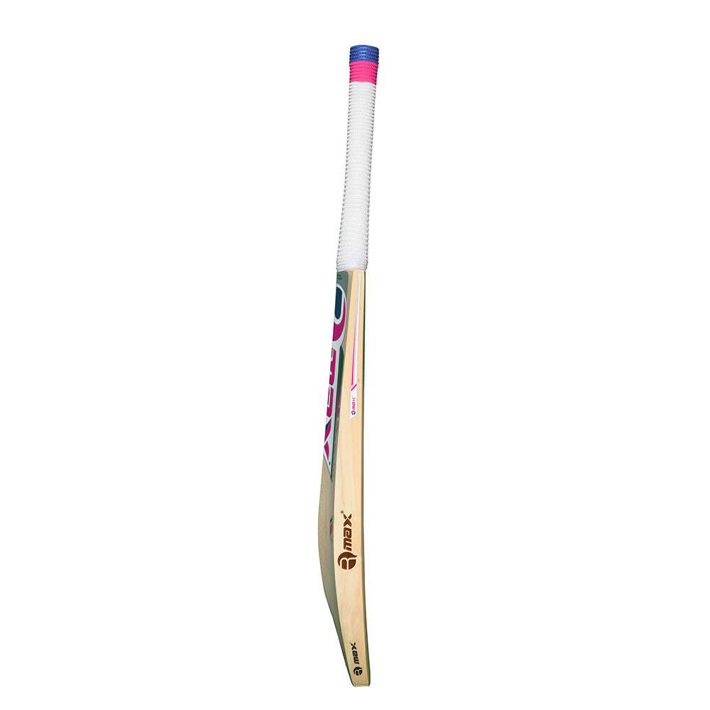 RMax Kashmir Willow Elite Leather & Tennis Ball Cricket Bat with Bat Cover | Kibi Sports R-Max