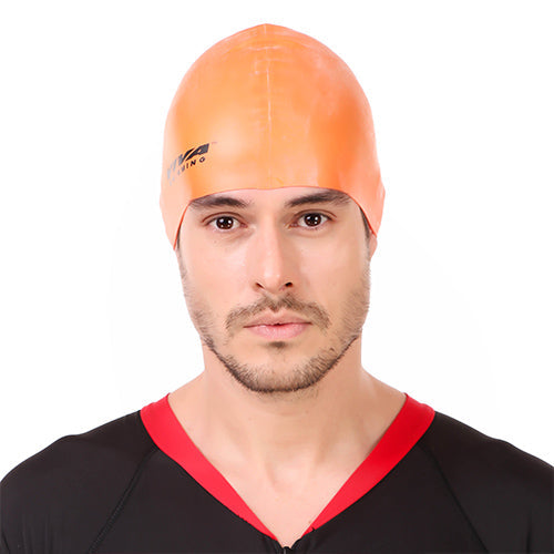 Viva Swimming Silicone Swimming Cap Unisex Soft Waterproof Swimming Pool Head Cap Water Sports Long Hair for Children Kids Boys Girls of All Age (Universal Size, Multicolour)