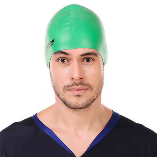 Viva Swimming Silicone Swimming Cap Unisex Soft Waterproof Swimming Pool Head Cap Water Sports Long Hair for Children Kids Boys Girls of All Age (Universal Size, Multicolour)