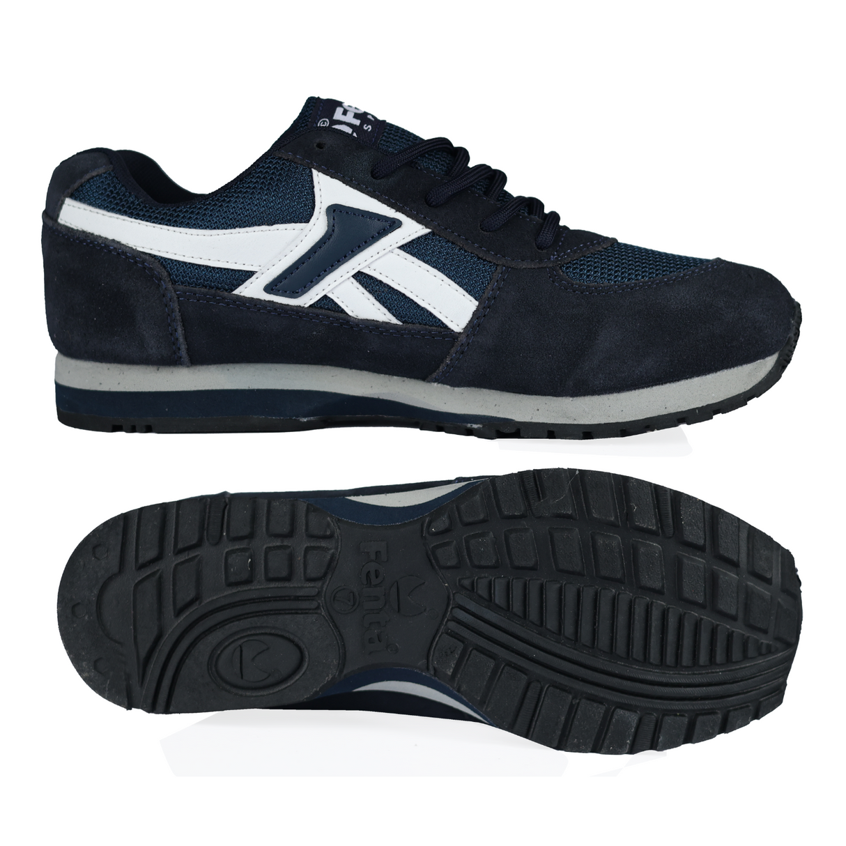 Fenta STATUS: Suede Leather & Mesh Shoe with Mid-EVA Rubber Sole