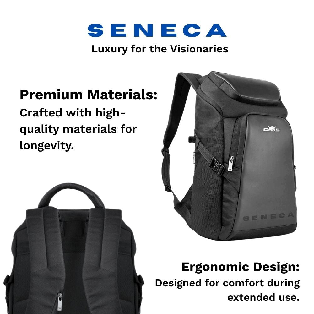 SENECA - Premium travel Laptop backpack (15.6 inch laptops)