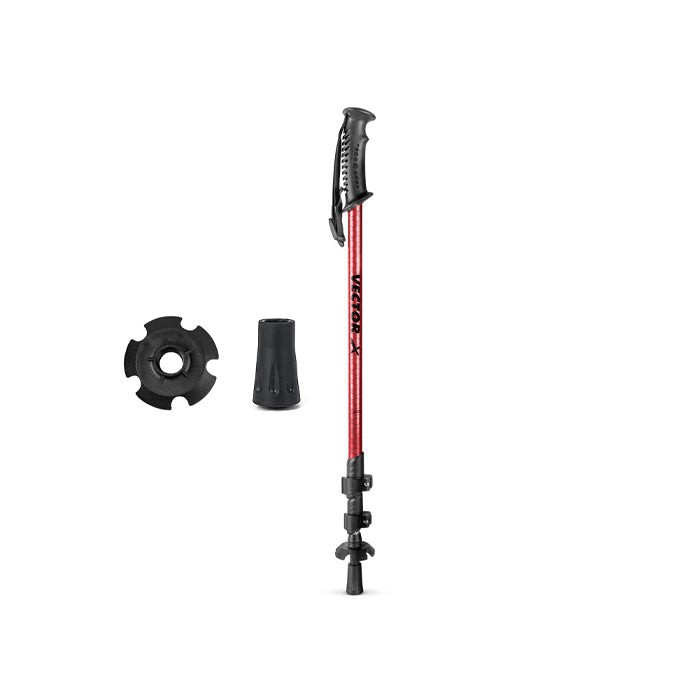 Vector X Trekking Poles Shock Absorbing Adjustable Hiking or Walking Sticks for Hiking Collapsible Strong,Lightweight Walking Pole, All Terrain Accessories and Carry Bag