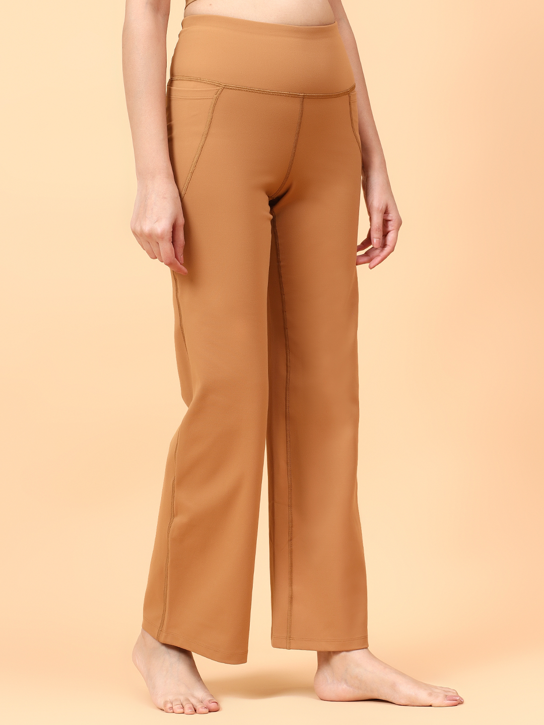 Active Flare Pants (Brown)