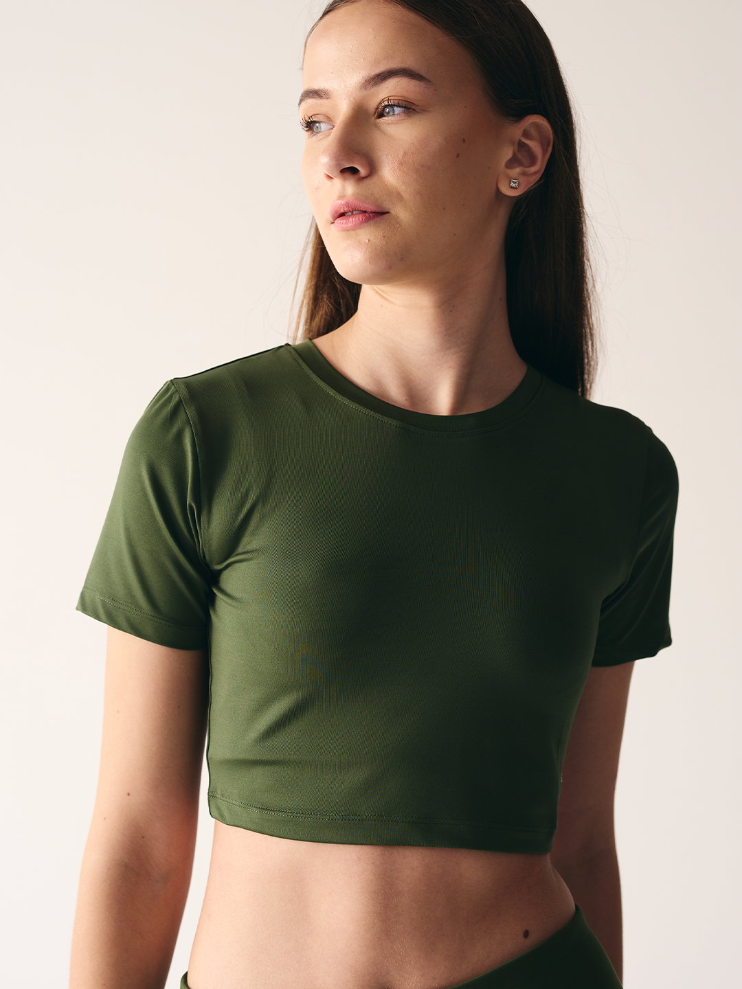 Active Crop Top (Olive green)