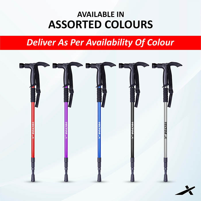 Vector X Trekking Poles Shock Absorbing Adjustable Hiking or Walking Sticks for Hiking Collapsible Strong,Lightweight Walking Pole, All Terrain Accessories and Carry Bag