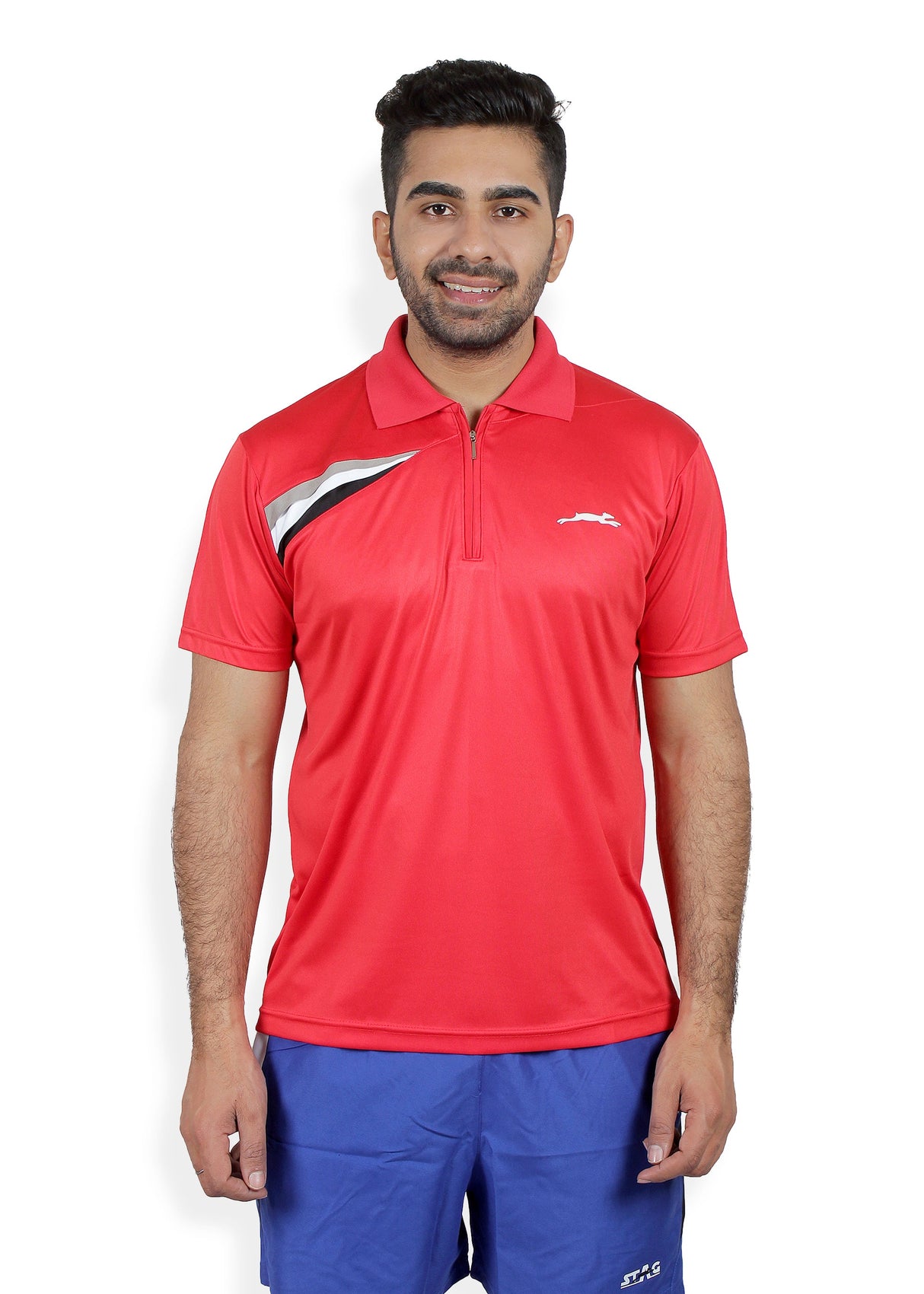 STAG GLOBAL Arrow X Men's Athletic Fit Polo T-Shirt | Solid Sportswear for Active & Casual Use