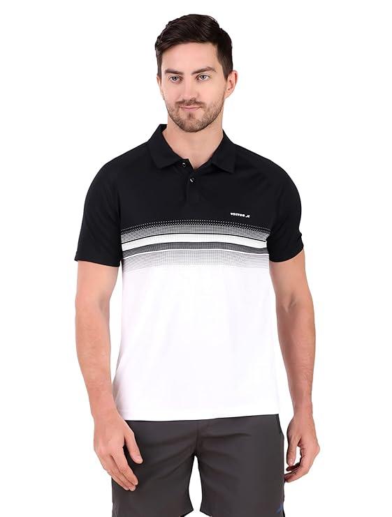 VECTOR X OMT-259 Mens Polo Collar Neck Colourblocked T-Shirt