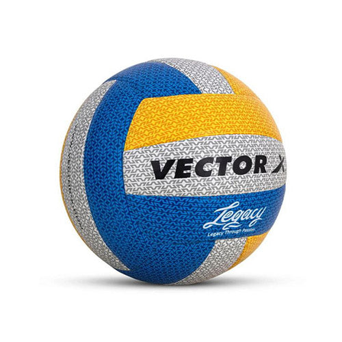 Vector X Legacy 18 Panel Laminated Rubberized Pasted Material Durable & Waterproof Indoor Outdoor, Beach, Pool, Sand Home Play Practice Match Volleyball.