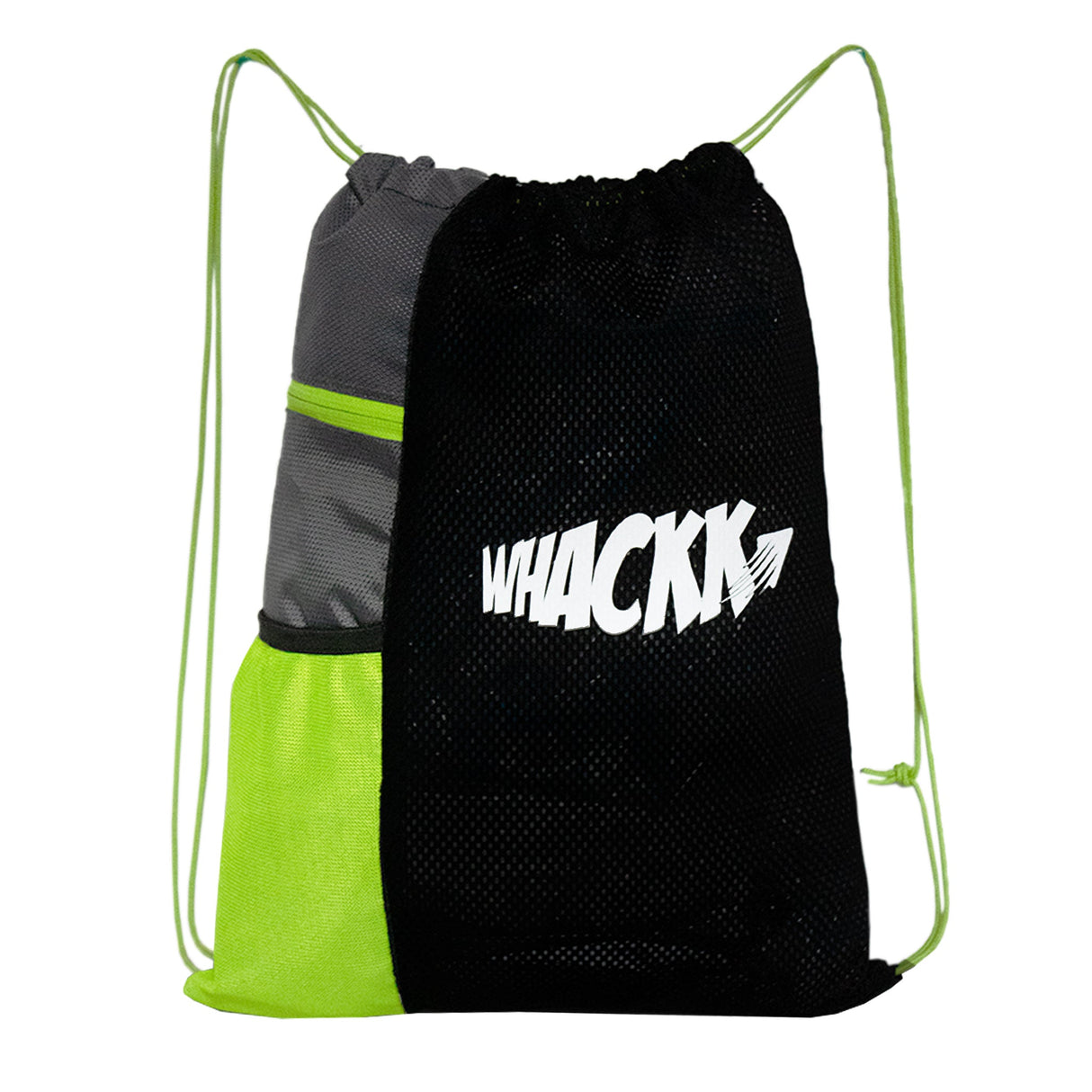 Joss Green 9L|Sports Bag|Swimming Equipment Bags|Netball Bags|Dry Bags|Drawstring Bag for Shoes & Clothes|Sports Gear|Accessory Pocket |Gym Bag |Tuition Bag|1 Bottle Holder