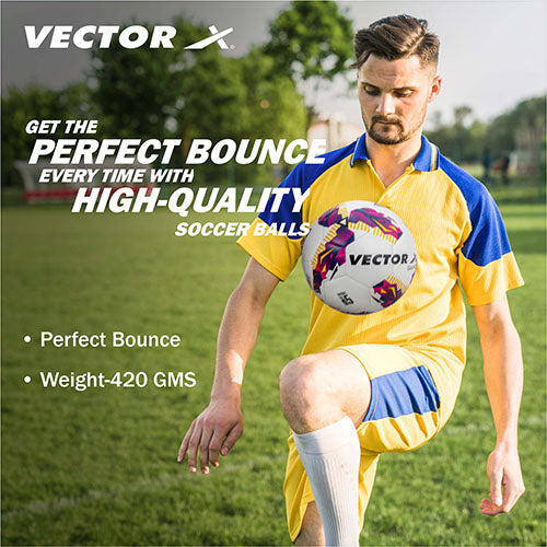 Vector X Galaxy TPU Machine Stitched Football|Training|Match |Sports|Playing |Practice|Indoor Outdoor Soccer Ball|Durable & Water-Resistant ball for Practice Size 5