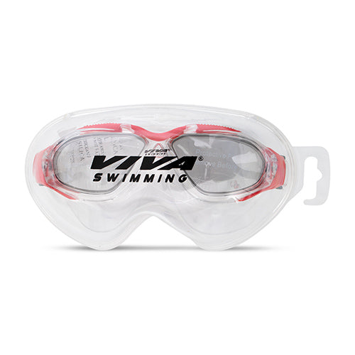 Viva Swimming VIVA-410 High Performance Mask Goggle|Anti Fog|UV Protection|With Branded Case|Unisex Adults/Boys Swimming Goggles
