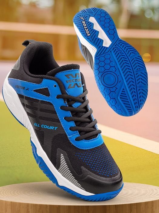 ALL COURT Knitted + TPU Fusing Upper, EVA Midsole, Rubber Sole Footwear sneakers Badminton Shoes For Men