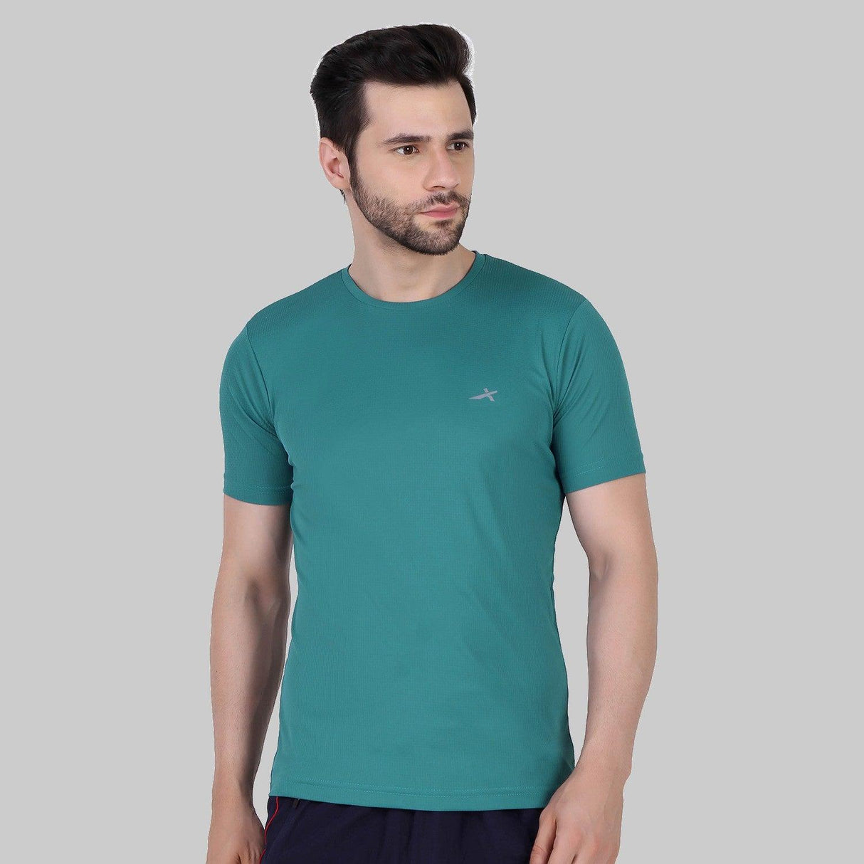 Vector X OMT-168 Mens Wear Polyester Solid Round Neck Half Sleeves T-shirt For Court Games, Cricket, Golf, Running, Training, Athletic Sports Moisture Wicking Tshirt