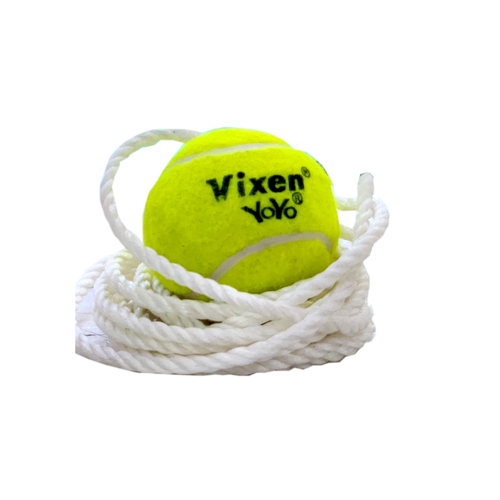 CRICKET TRAINING TENNIS BALL WITH ROPE