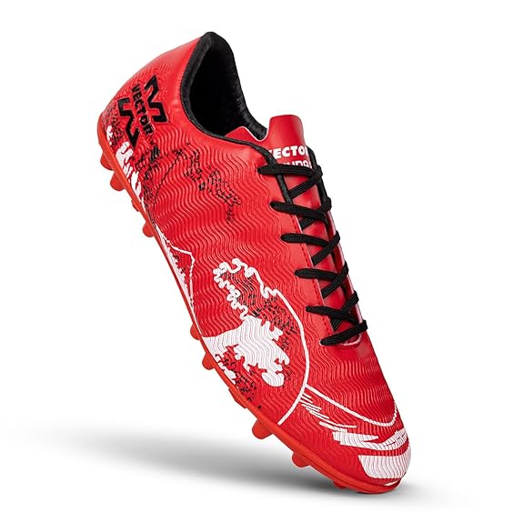 Vector X ACURA PRO High-Performance Turf Shoe Fully Embossed Synthetic Upper|TPU sole Football Shoes For Men