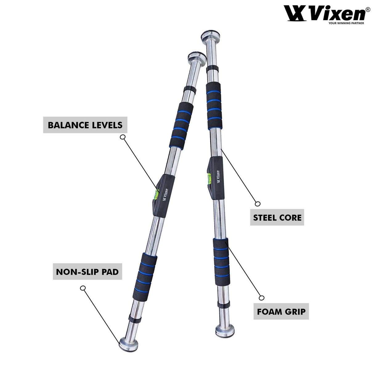 VIXEN HANGING ROD AYWA CHROME Ꝏ