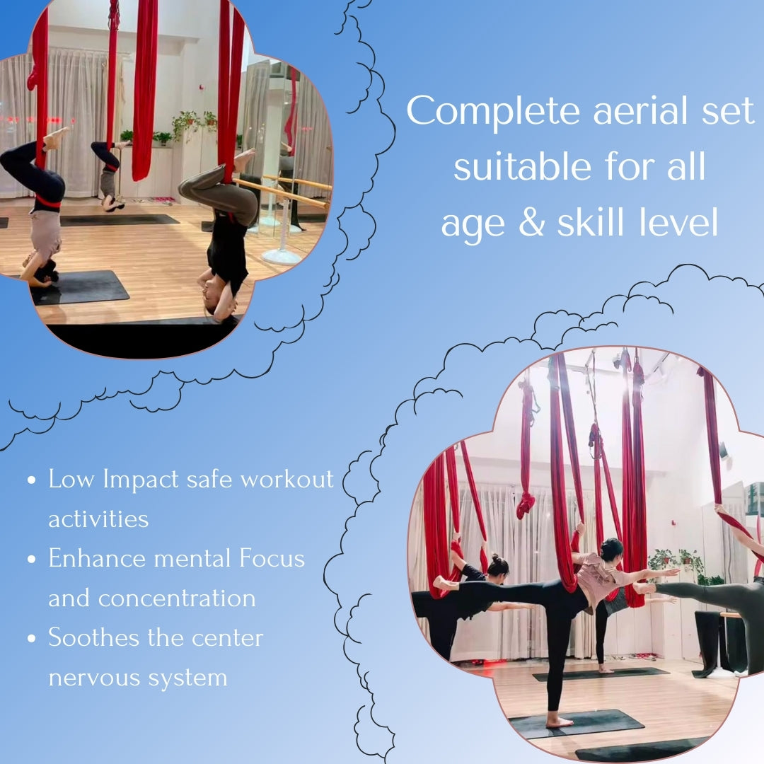 Premium Aerial Yoga hammock – Royal Blue