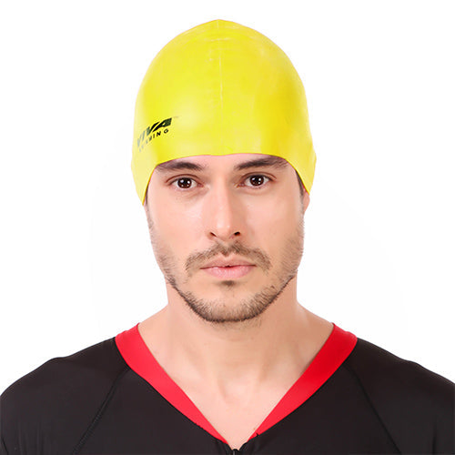 Viva Swimming Silicone Swimming Cap Unisex Soft Waterproof Swimming Pool Head Cap Water Sports Long Hair for Children Kids Boys Girls of All Age (Universal Size, Multicolour)