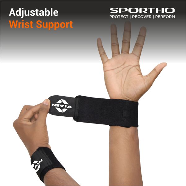 Nivia Orthopedic Basic Wrist Support (Rb-25) Pair