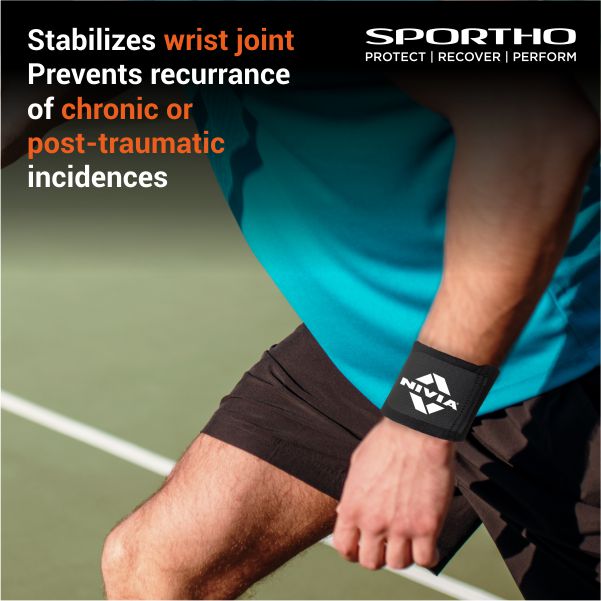 Nivia Orthopedic Basic Wrist Support (Rb-25) Pair