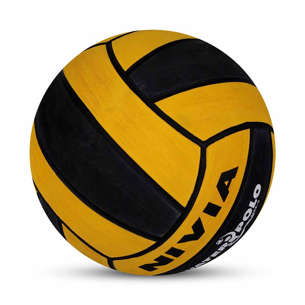 NIVIA WATER POLO, Match Ball, 18 Panels, Durable Rubber Cover Molded with Smooth Surface Matt, Butyl Bladder, Match Ball Standard, Made for Tournaments , to Play on All Kind of Indoor & Outdoor Surfaces