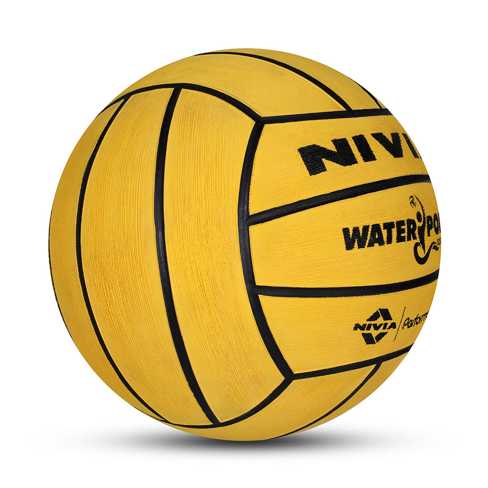 NIVIA WATER POLO, Match Ball, 18 Panels, Durable Rubber Cover Molded with Smooth Surface Matt, Butyl Bladder, Match Ball Standard, Made for Tournaments , to Play on All Kind of Indoor & Outdoor Surfaces