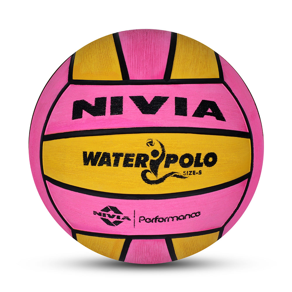 WATER POLO, Match Ball, 18 Panels, Durable Rubber Cover Molded with Smooth Surface Matt, Butyl Bladder, Match Ball Standard, Made for Tournaments , to Play on All Kind of Indoor & Outdoor Surfaces