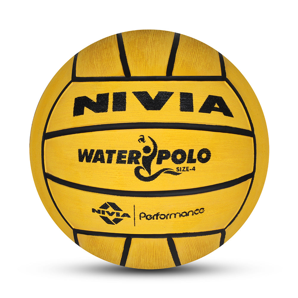NIVIA WATER POLO, Match Ball, 18 Panels, Durable Rubber Cover Molded with Smooth Surface Matt, Butyl Bladder, Match Ball Standard, Made for Tournaments , to Play on All Kind of Indoor & Outdoor Surfaces