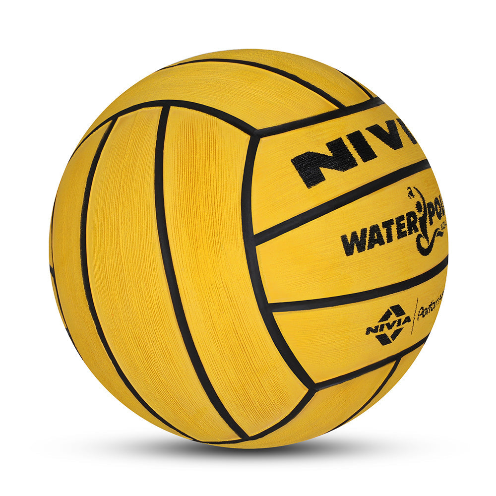 NIVIA WATER POLO, Match Ball, 18 Panels, Durable Rubber Cover Molded with Smooth Surface Matt, Butyl Bladder, Match Ball Standard, Made for Tournaments , to Play on All Kind of Indoor & Outdoor Surfaces