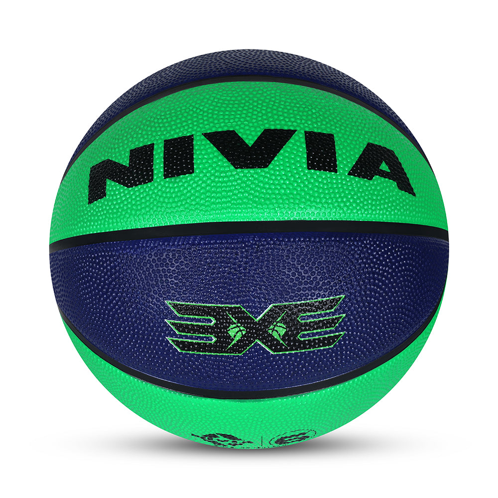 NIVIA 3X3, Match Ball, 8 Panels, Soft Touch Rubber Cover Molded with Pebbled Texture , Butyl ThreadwoundedBladder, As per BFI Standard , Made for Tournaments , to Play on All Indoor & Outdoor Surfaces