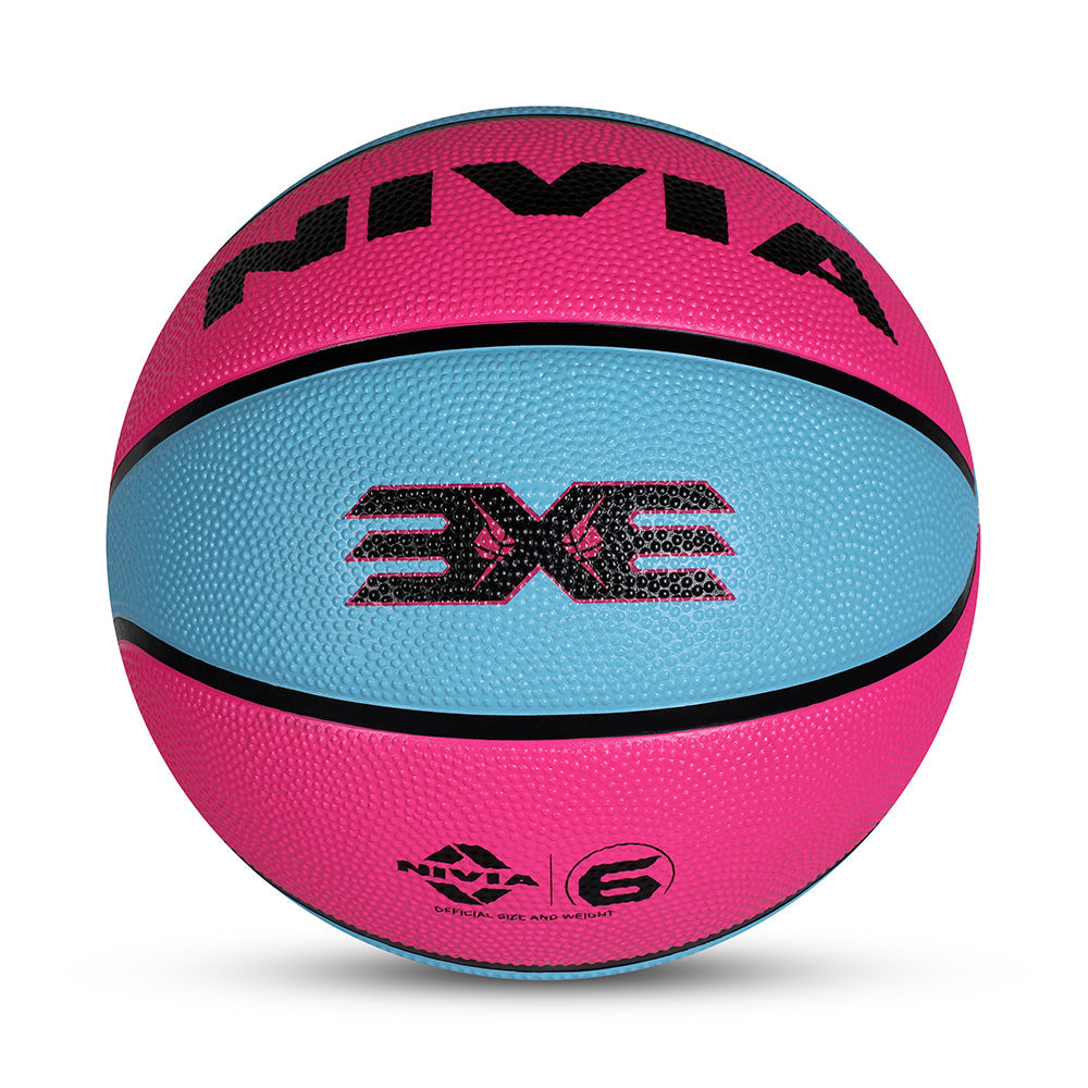 NIVIA 3X3, Match Ball, 8 Panels, Soft Touch Rubber Cover Molded with Pebbled Texture , Butyl ThreadwoundedBladder, As per BFI Standard , Made for Tournaments , to Play on All Indoor & Outdoor Surfaces