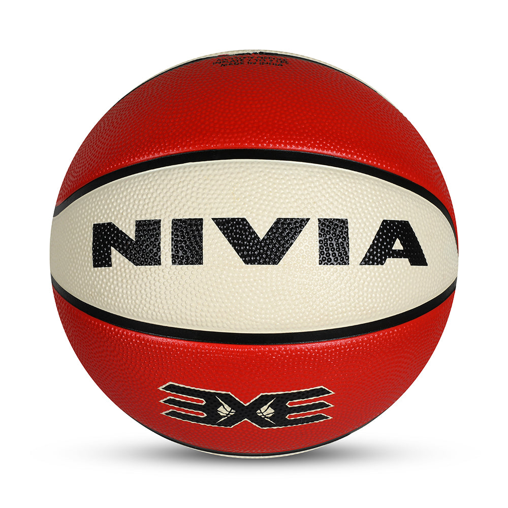 NIVIA 3X3, Match Ball, 8 Panels, Soft Touch Rubber Cover Molded with Pebbled Texture , Butyl ThreadwoundedBladder, As per BFI Standard , Made for Tournaments , to Play on All Indoor & Outdoor Surfaces
