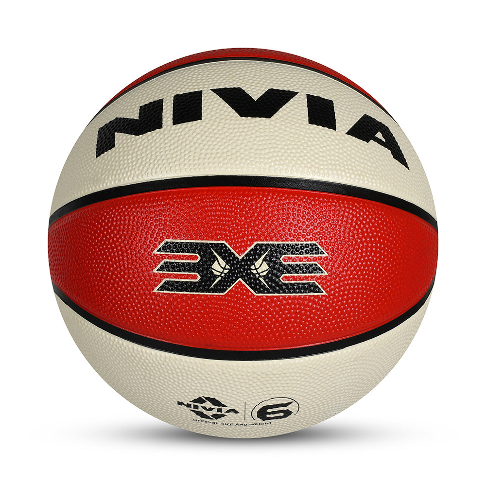 NIVIA 3X3, Match Ball, 8 Panels, Soft Touch Rubber Cover Molded with Pebbled Texture , Butyl ThreadwoundedBladder, As per BFI Standard , Made for Tournaments , to Play on All Indoor & Outdoor Surfaces