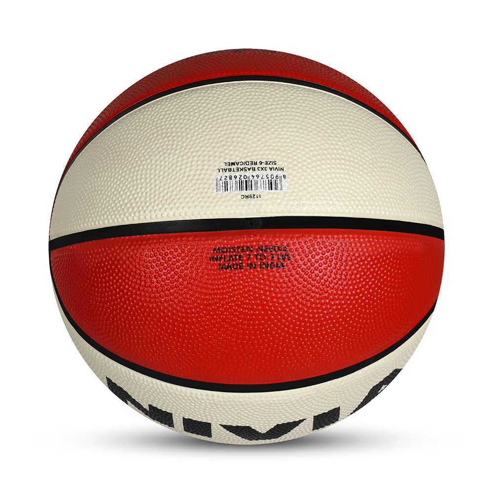 NIVIA 3X3, Match Ball, 8 Panels, Soft Touch Rubber Cover Molded with Pebbled Texture , Butyl ThreadwoundedBladder, As per BFI Standard , Made for Tournaments , to Play on All Indoor & Outdoor Surfaces