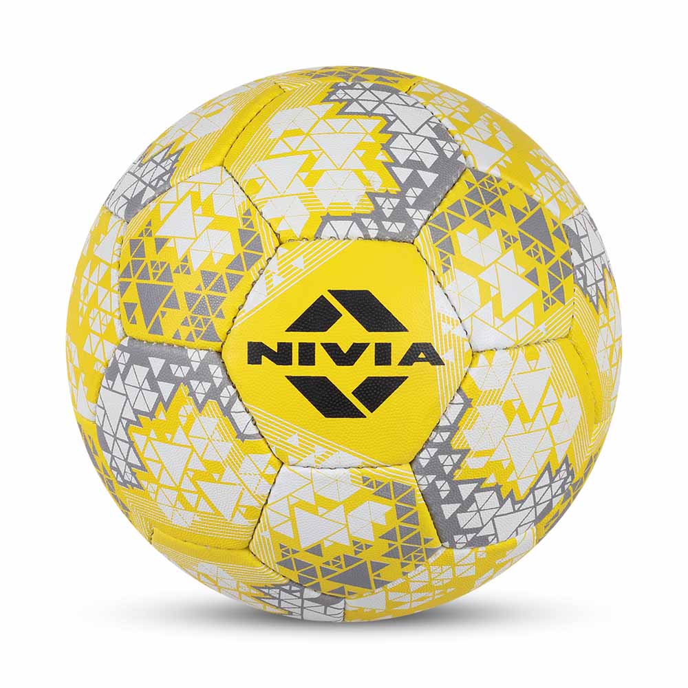 NIVIA KORF BALL, Match Ball, 32 Panels, Durable Rubber Cover Hand-Stitched with Smooth Surface Matt, Latex Bladder, Match Ball Standard, Made for Tournaments , to Play on All Kind of Indoor & Outdoor Surfaces